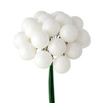 Vickerman N180111 6" White Shiny Ball Ornament Christmas Pick Pack Of 2