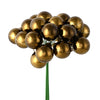 Vickerman N180175 6" Chocolate Shiny Ball Ornament Christmas Pick Pack Of 2
