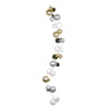 Vickerman N181898 6' Champagne /Silver/White Christmas Ball Ornament Garland