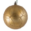 Vickerman N182433D 4" Copper Candy Finish Ornament With Circle Glitter Pattern 4 Per Bag