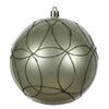 Vickerman N182523D 4.75" Wrought Iron Candy Ornament With Circle Glitter Pattern 4 Per Bag