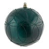 Vickerman N182562D 4.75" Sea Blue Candy Ornament With Circle Glitter Pattern 4 Per Bag
