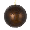Vickerman N182575D 4.75" Chocolate Candy Ornament With Circle Glitter Pattern 4 Per Bag