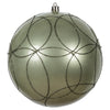 Vickerman N182623D 6" Wrought Iron Candy Ornament With Circle Glitter Pattern 3 Per Bag