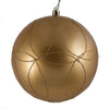 Vickerman N182633D 6" Copper Candy Ornament With Circle Glitter Pattern 3 Per Bag
