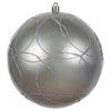 Vickerman N182634D 6" Lilac Candy Ornament With Circle Glitter Pattern 3 Per Bag