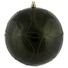 Vickerman N182664D 6" Moss Green Candy Ornament With Circle Glitter Pattern 3 Per Bag