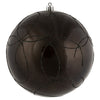 Vickerman N182684D 6" Gunmetal Candy Ornament With Circle Glitter Pattern 3 Per Bag