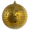 Vickerman N183108 4" Gold Mirror Ball Ornament  6 Per Bag