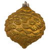 Vickerman N183837D 6" Honey Gold Glitter Pinecone Christmas Ornament 6 Per Bag