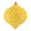 Vickerman N183878D 6" Yellow Glitter Pinecone Christmas Ornament 6 Per Bag