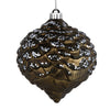 Vickerman N183884D 6" Gunmetal Glitter Ornament