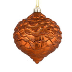 Vickerman N183888D 6" Copper Glitter Pinecone Christmas Ornament 6 Per Bag