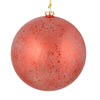 Vickerman N184103 4" Red Glitter Clear Ball