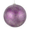 Vickerman N184226 4.75" Plum Glitter Clear Ball