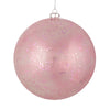 Vickerman N184245 4.75" Mauve Glitter Clear Ball 4 Per Bag