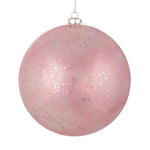 Vickerman N184245 4.75" Mauve Glitter Clear Ball 4 Per Bag