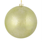 Vickerman N184154 4" Celadon Glitter Clear Ball