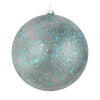 Vickerman N184162 4" Sea Blue Glitter Clear Ball