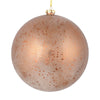 Vickerman N184276 4.75" Mocha Glitter Clear Ball