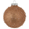 Vickerman N185158 4" Rose Gold Ice Ball Ornament