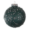 Vickerman N185162 4" Sea Blue Ice Ball Ornament