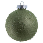 Vickerman N185254 4.75" Celadon Ice Ball Ornament