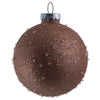 Vickerman N185258 4.75" Rose Gold Ice Ball Ornament