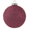 Vickerman N185345 6" Mauve Ice Ball Ornament