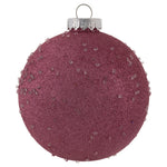 Vickerman N185345 6" Mauve Ice Ball Ornament