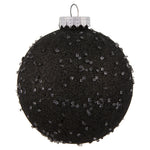 Vickerman N185384 6" Gunmetal Ice Ball Ornament