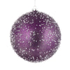 Vickerman N185426 8" Plum Ice Ball Ornament