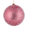 Vickerman N185445 8" Mauve Ice Ball Ornament