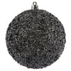 Vickerman N185625D 4" Limestone Beaded Ball Ornament 6 Per Bag
