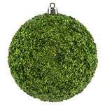 Vickerman N185654D 4" Celadon Beaded Ball Ornament 6 Per Bag