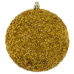 Vickerman N185708D 4.75" Gold Beaded Ball Ornament 6 Per Bag
