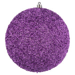 Vickerman N185769D 4.75" Orchid Beaded Ball Ornament 6 Per Bag