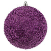 Vickerman N185779D 4.75" Pink Beaded Ball Ornament 6 Per Bag