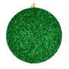 Vickerman N185904D 8" Green Beaded Ball Ornament 2 Per Bag