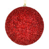 Vickerman N185619D 4" Wine Beaded Ball Ornament 6 Per Bag