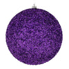 Vickerman N185626D 4" Plum Beaded Ball Ornament 6 Per Bag