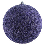 Vickerman N185834D 6" Lilac Beaded Ball Ornament 4 Per Bag