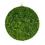 Vickerman N185764D 4.75" Moss Green Beaded Ball Ornament 6 Per Bag