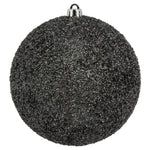 Vickerman N185925D 8" Limestone Beaded Ball Ornament 2 Per Bag