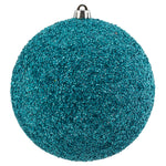 Vickerman N185929D 8" Periwinkle Beaded Ball Ornament 2 Per Bag