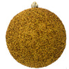 Vickerman N185937D 8" Honey Gold Beaded Ball Ornament 2 Per Bag