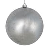 Vickerman N186307 6" Silver Foil Ornament 4 Per Bag