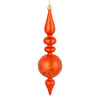 Vickerman N186718D 10 By 2.4" Burnished Orange Candy Glitter Snowflake Finial 4/Bag