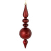 Vickerman N186719D 10 By 2.4" Wine Candy Glitter Snowflake Finial 4/Bag