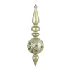 Vickerman N186723D 10 By 2.4" Wrought Iron Candy Glitter Snowflake Finial 4/Bag